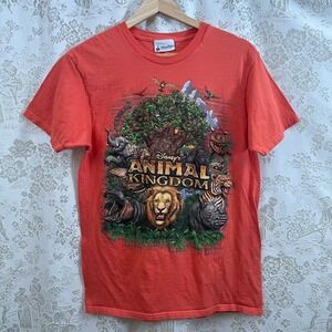 Disney Parks Tee Graphic Orange Animal Kingdom Tree Of Life Nano-T Size M